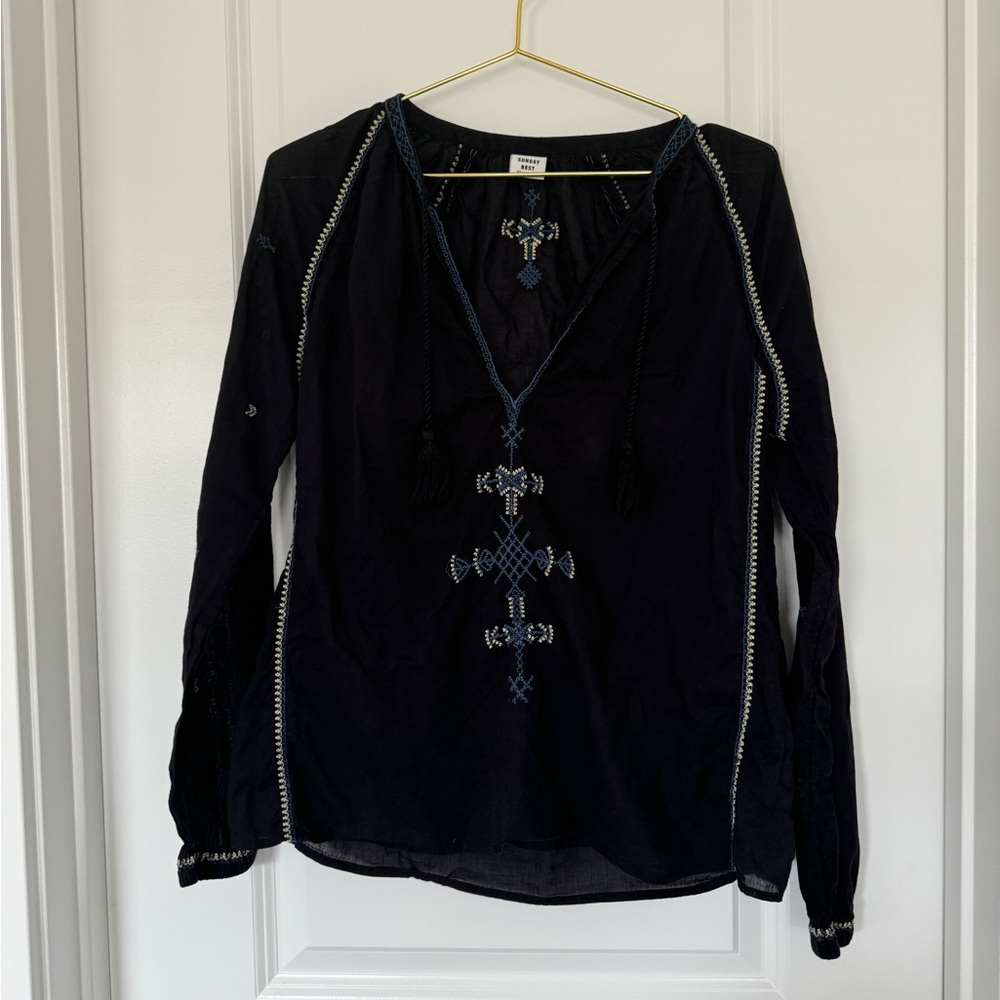 Aritzia Sunday Best Bohemian Top - Picture 4 of 6